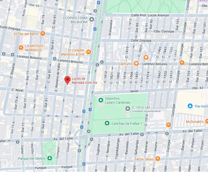 Mapa de la ubicación de la bodega